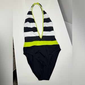 Burberry one piece swim suit. Size L. Never worn. Hygienic liner still on